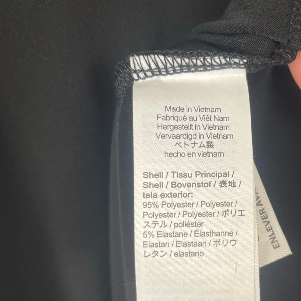 J. Crew Scoopneck A-line midi dress in matte jersey size XXS Black